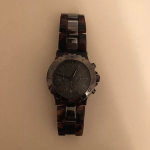 Silver and Tortoise Michael Kors Watch